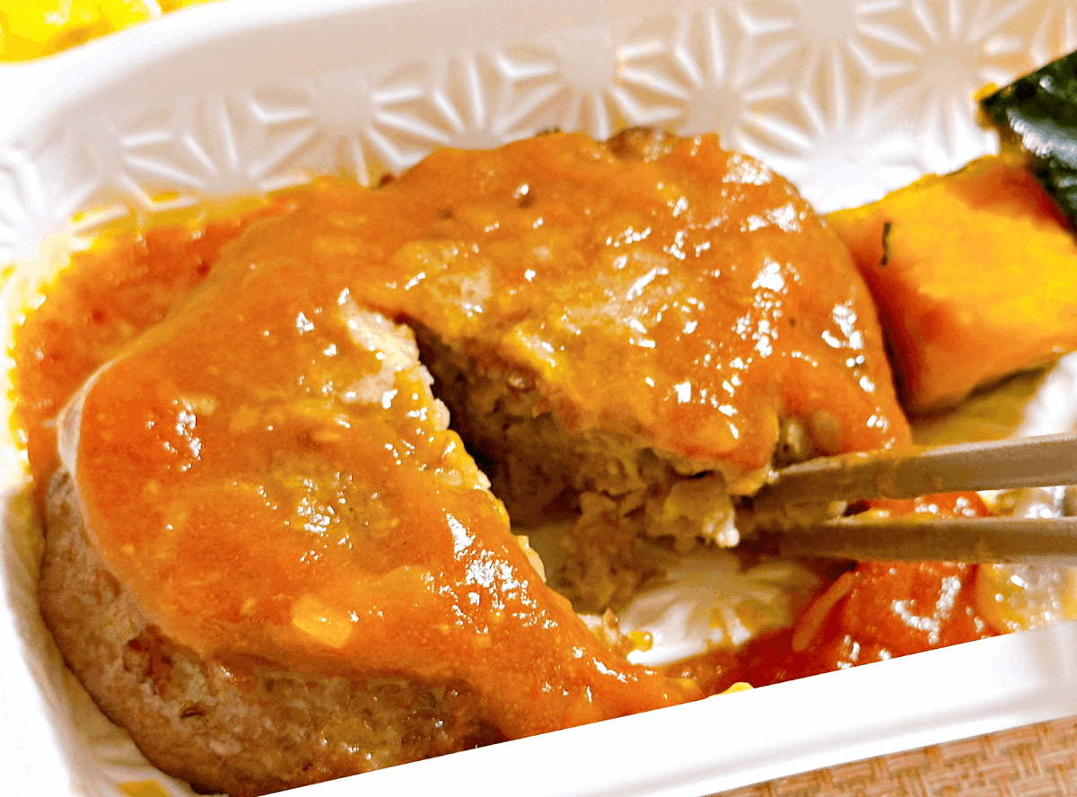 トマト煮込みハンバーグ3