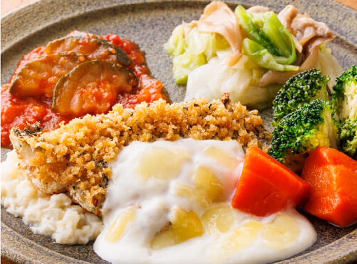 プリプリ鱈の香草パン粉焼きチーズソース