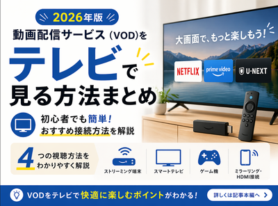 動画配信サービス テレビで見る