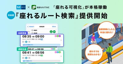 東京メトロ・ナビタイムジャパン 日本初の「座れる可視化」が本格稼働