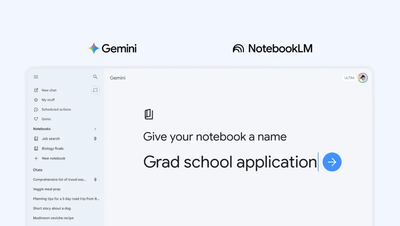 Geminiにタスク別作業ができる「ノートブック」機能が追加