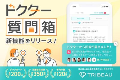 【トリビュー】新機能「ドクター質問箱」をリリース
