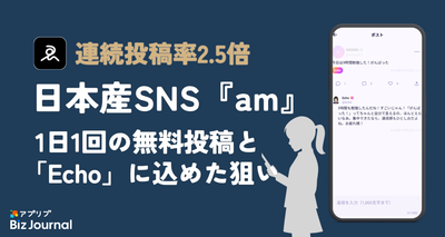 1日1回の無料投稿ルールとAIコメント機能「Echo」から読み解く『am』の設計思想