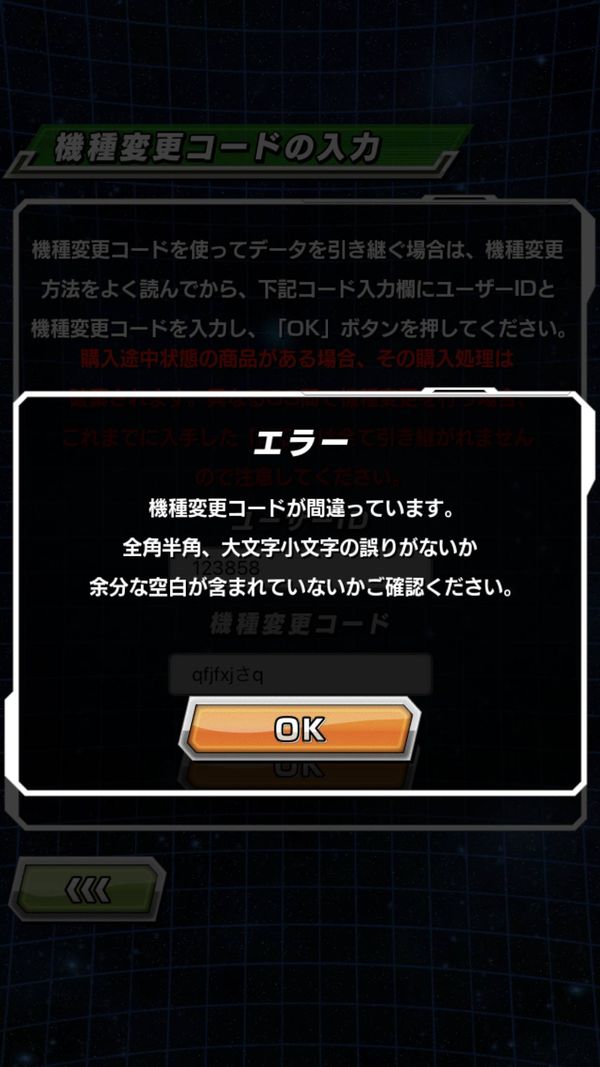 エラー画面