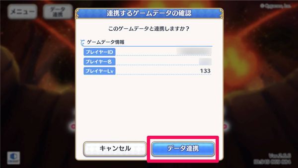 ゲームデータ内容の確認