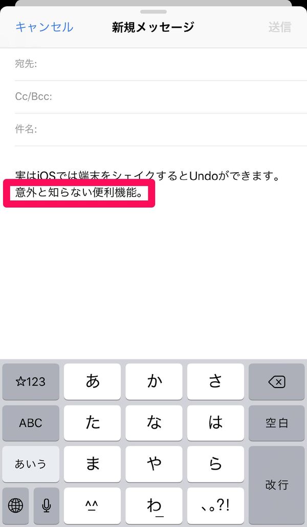 iPhone 文字のやり直し その2