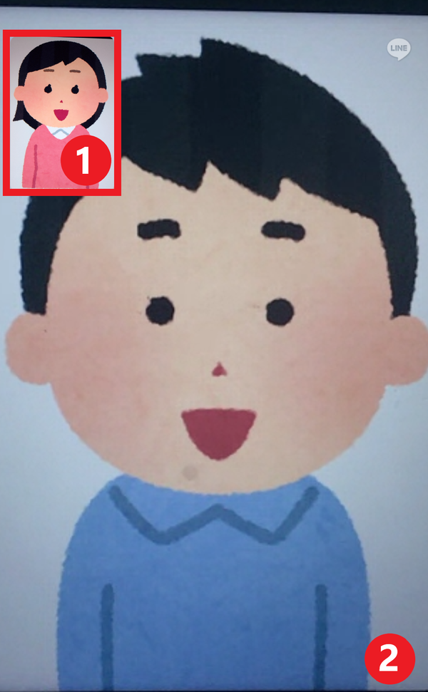 LINEビデオ通話 通話時