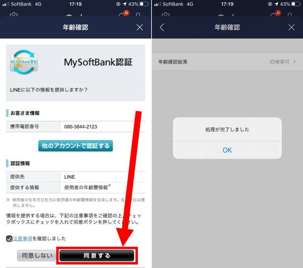 年齢認証同意画面