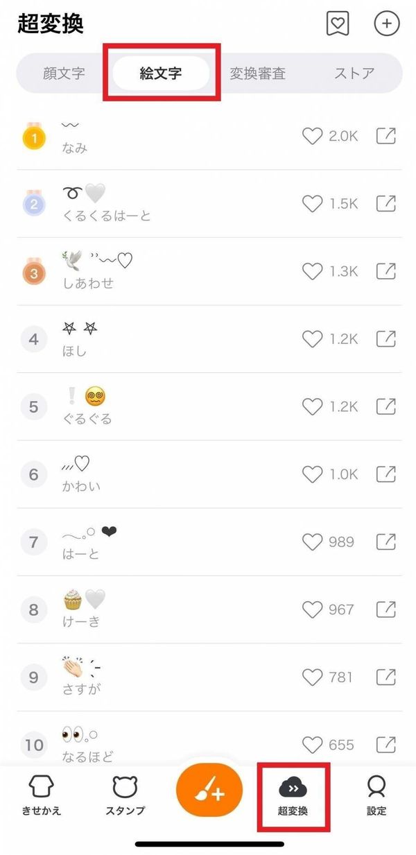 『Simeji』の特殊記号や特殊絵文字