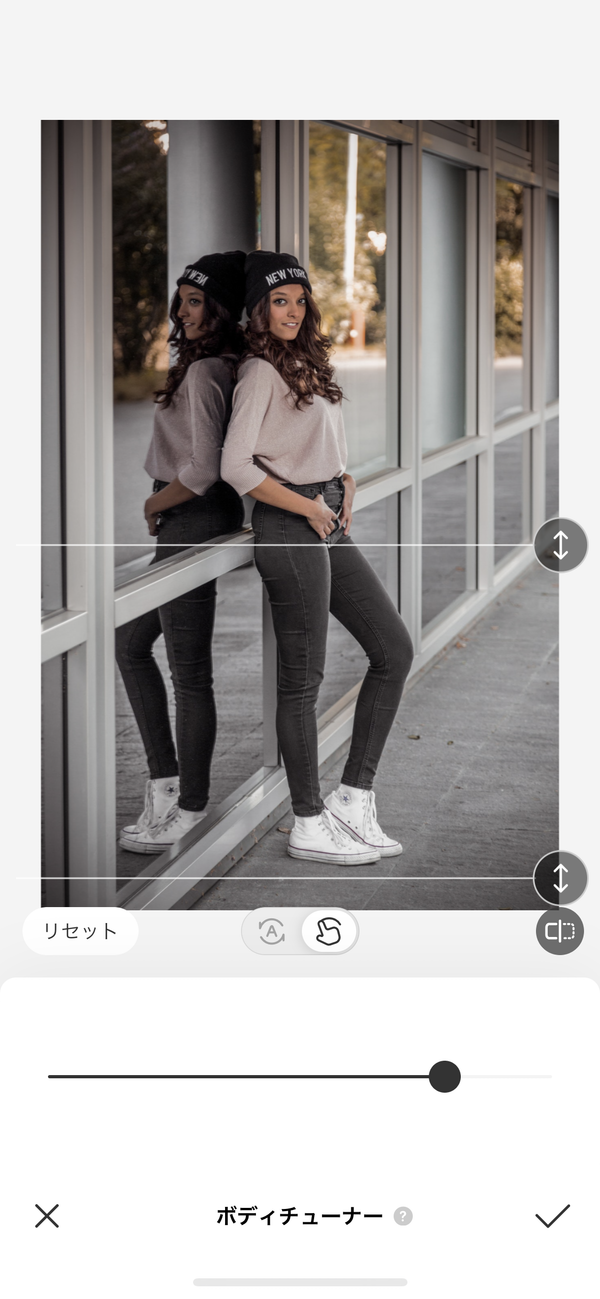 『BeautyPlus』で加工した画像例