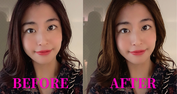 ヘアカラーのビフォーアフター
