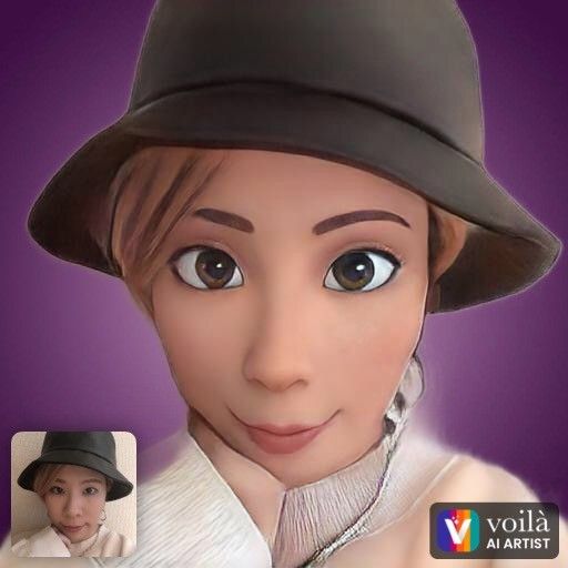 『Voilà AI Artist』を使用して加工した完成画像