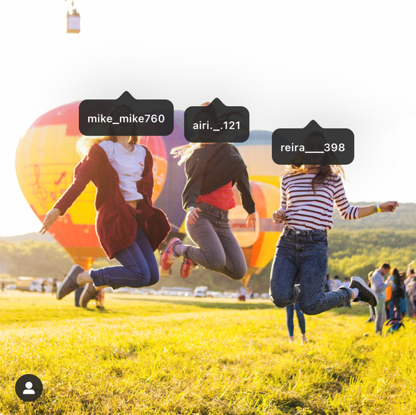 インスタタグ付け加工例