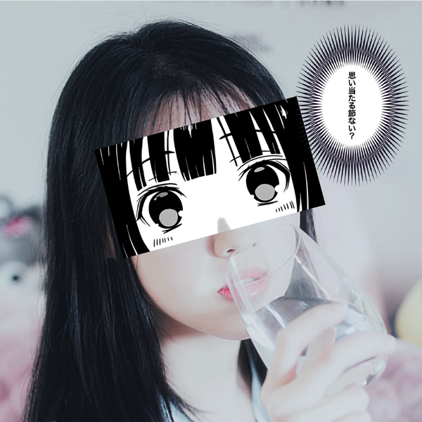 アニメキャラ風の素材を使った加工例