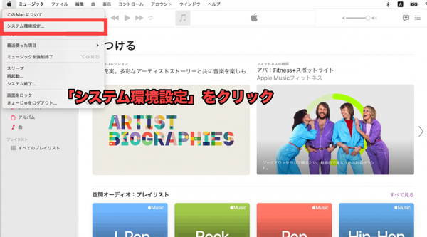 Apple Music・空間オーディオ設定