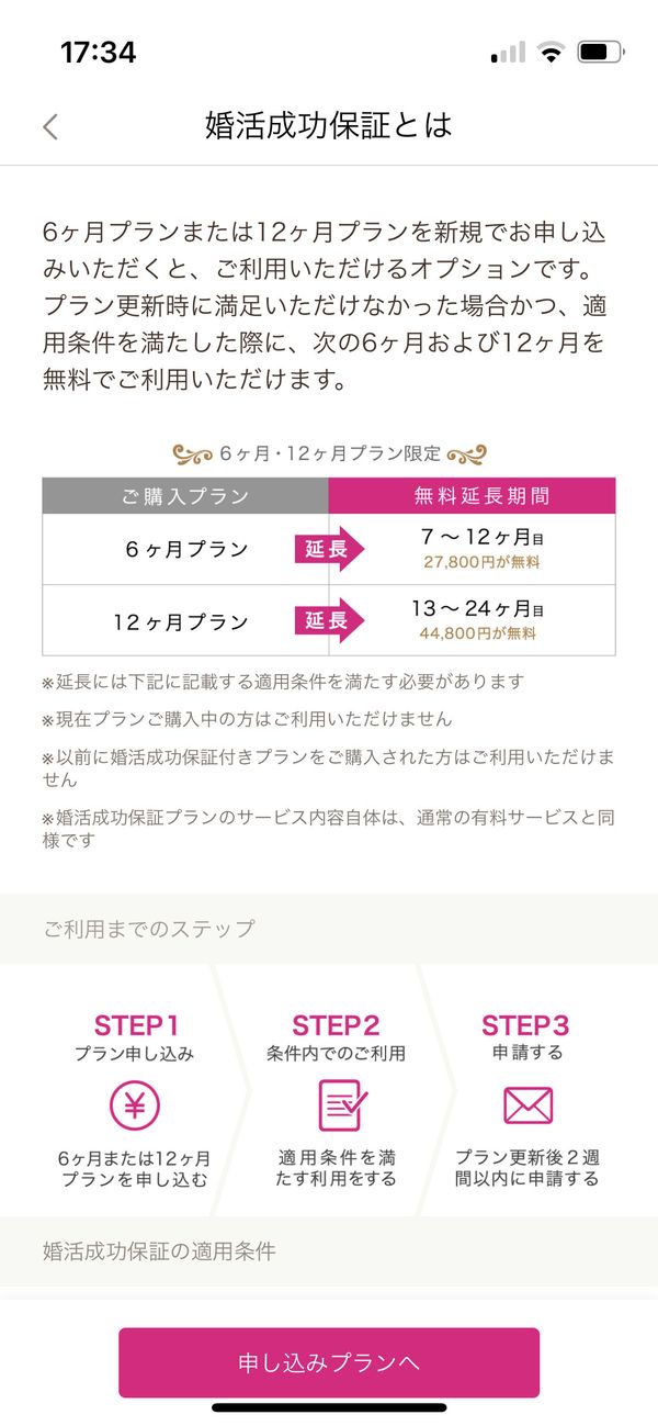婚活成功保証について