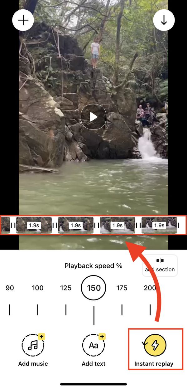 2.動画をカットして速度調整