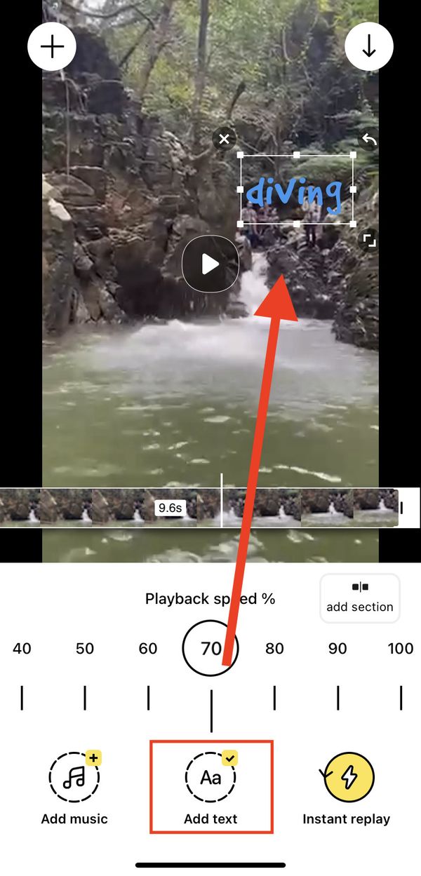 3.テキストを入力