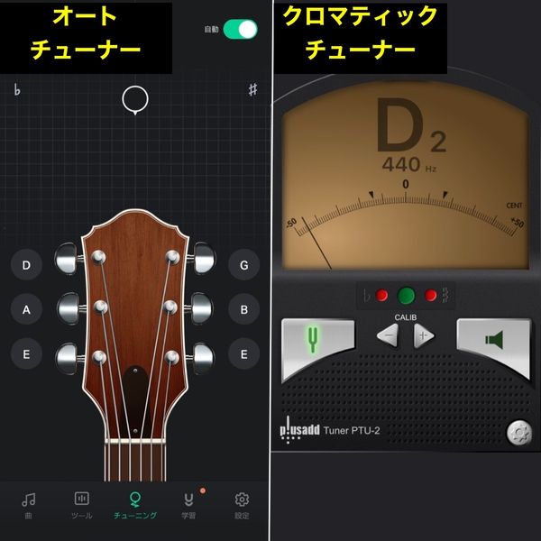 チューナーのタイプには2種類ある