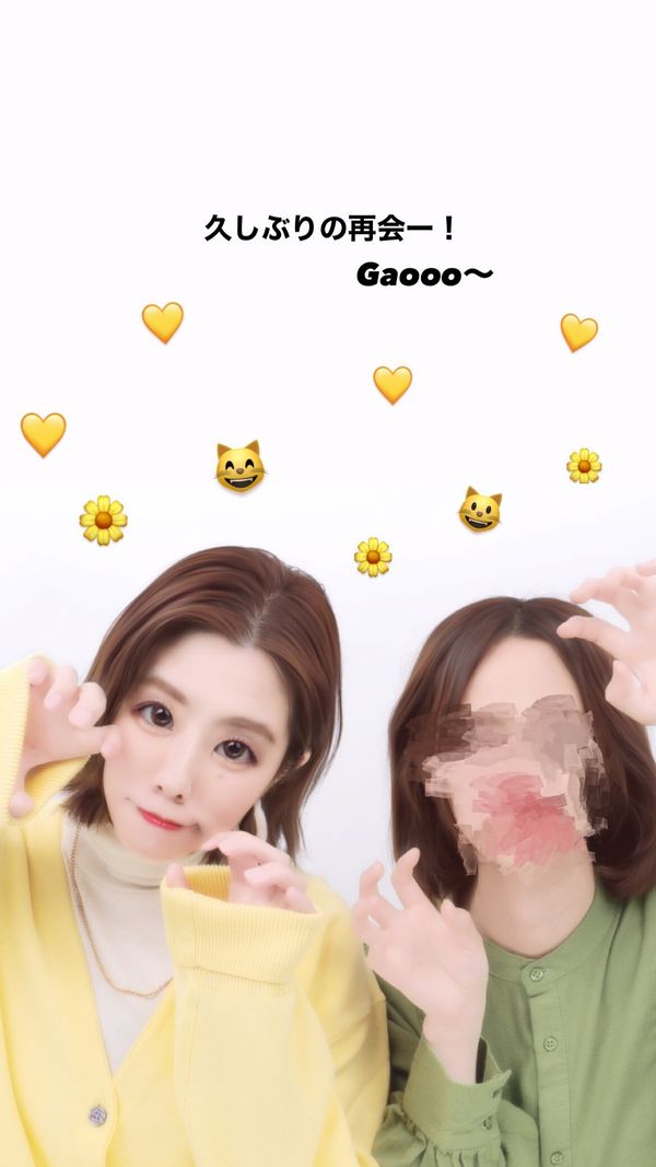 絵文字スタンプを使用したプリ画像