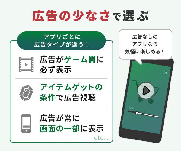 ソリティアの広告の選び方