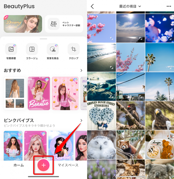 白飛びを修正したい画像を選ぶ