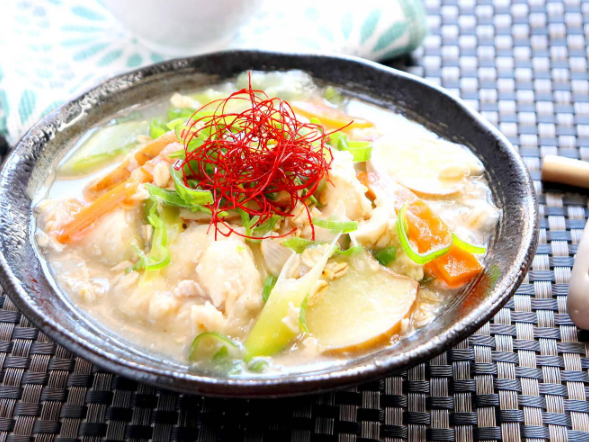 鶏むね肉のオートミール参鶏湯