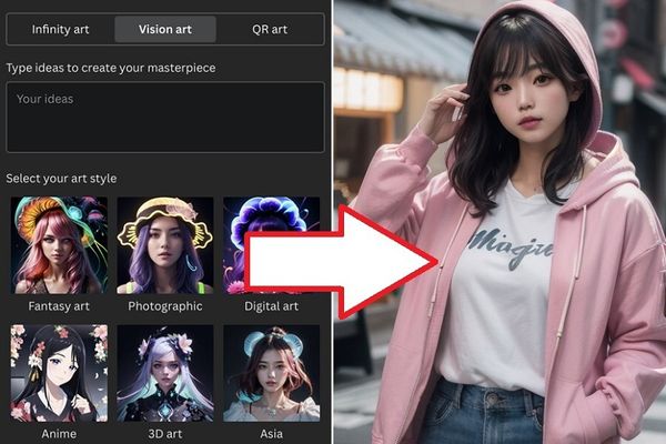 『Canva』で作れる！ 美麗なAIグラビア画像作例