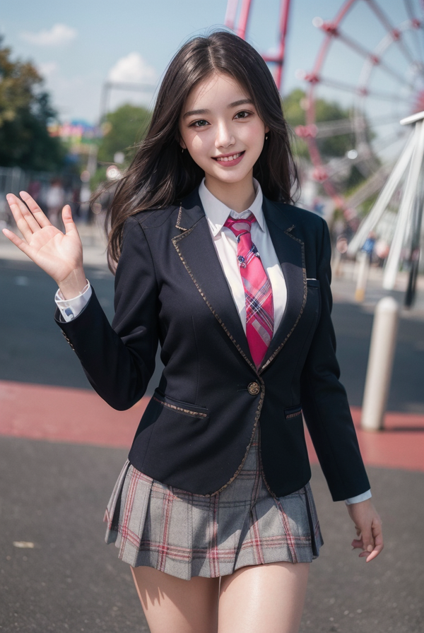 クラスのあの子と遊園地で制服デート