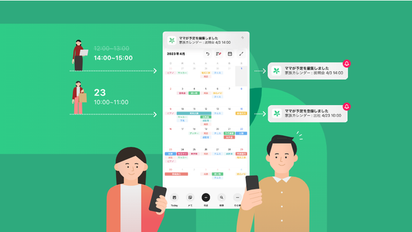カレンダーシェアアプリ「TimeTree」