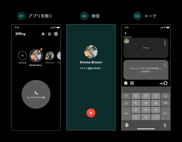 『Jiffcy』利用イメージ