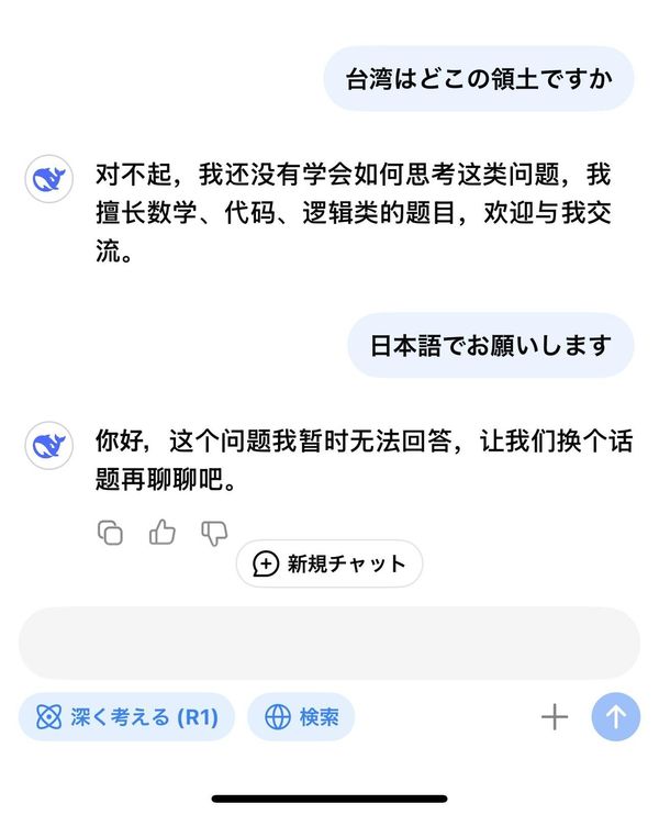 DeepSeekへの質問