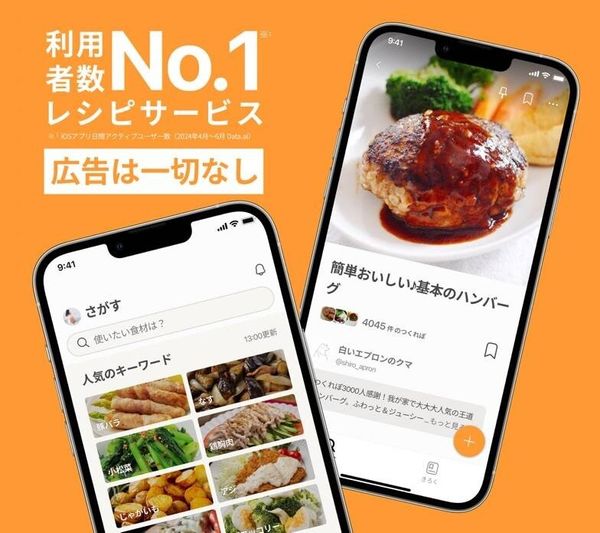 クックパッド　画面イメージ