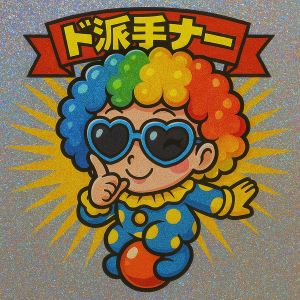 かなり細かく指示を出したビックリマンシール風加工例