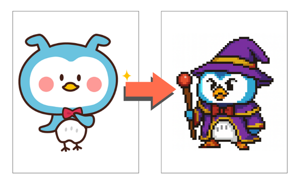 イラスト　ドラゴンクエスト風加工