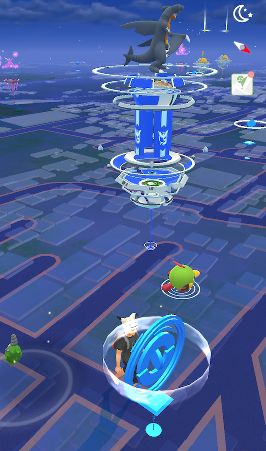Pokémon GO　プレイ画面