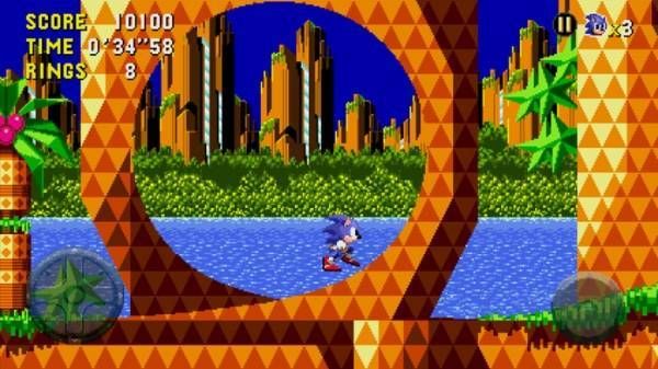 Sonic CD Classic　プレイ画面