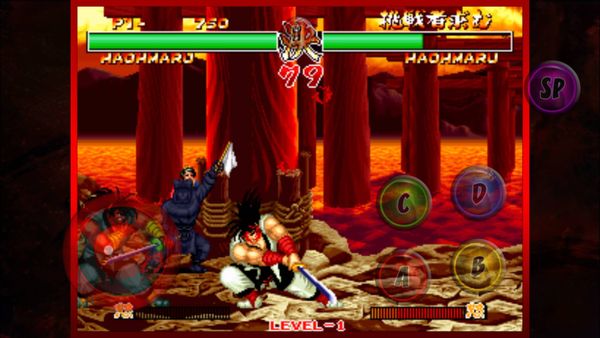 真SAMURAI SPIRITS　プレイ画面
