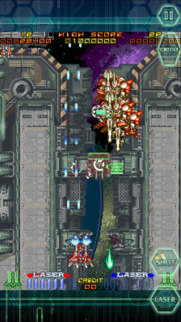レイフォース　プレイ画面