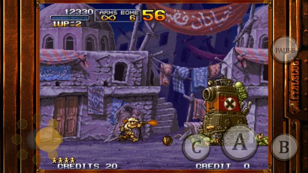 メタルスラッグX　プレイ画面