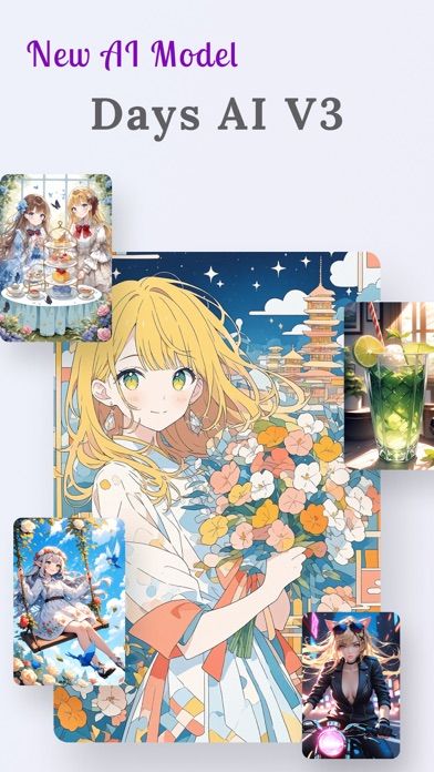 「Days AI- AIイラスト うちの子とチャット 画像生成」のスクリーンショット 1枚目