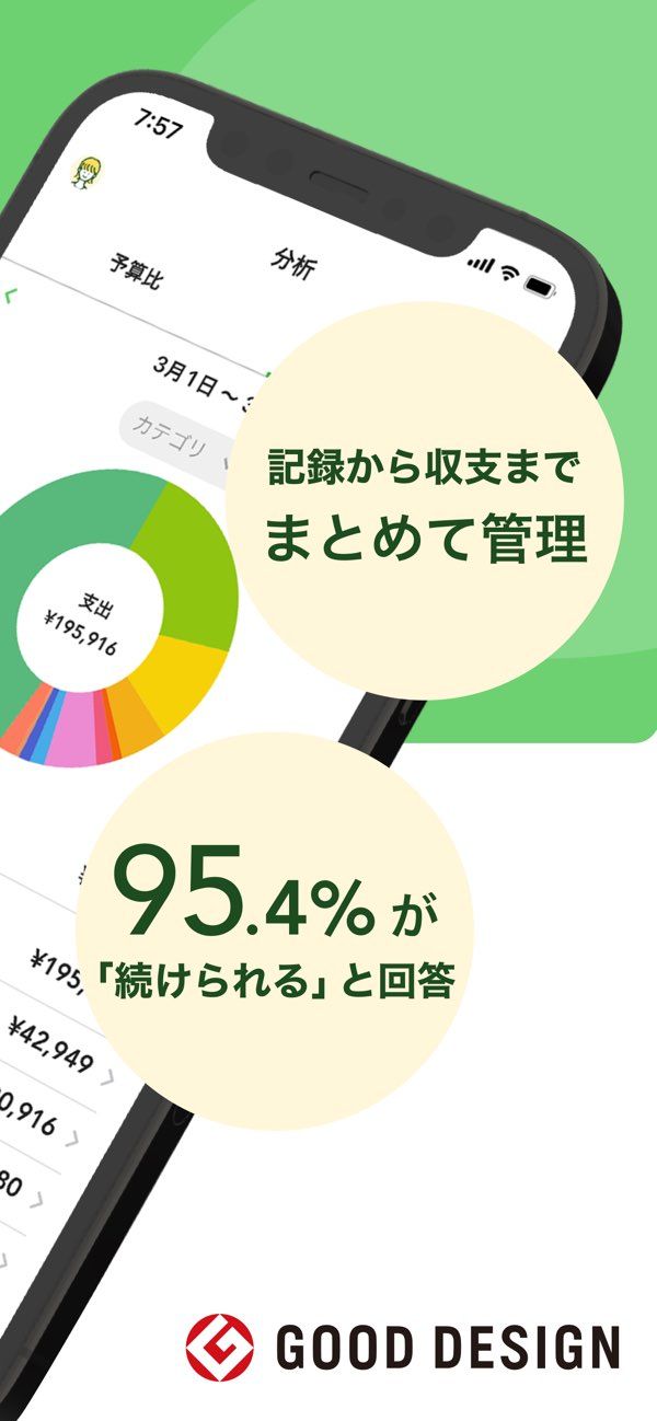 「家計簿くふうZaim - 貯金ができる人気家計簿（かけいぼ）」のスクリーンショット 2枚目