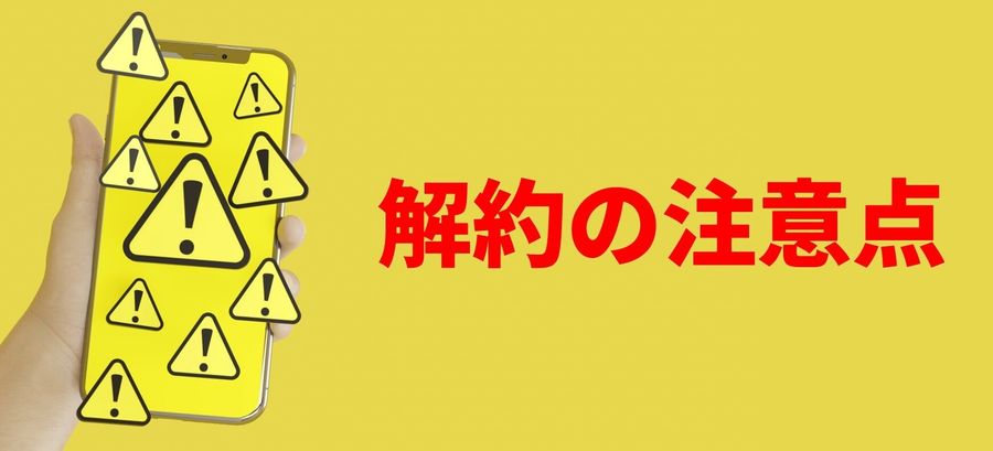 Netflix解約の注意点