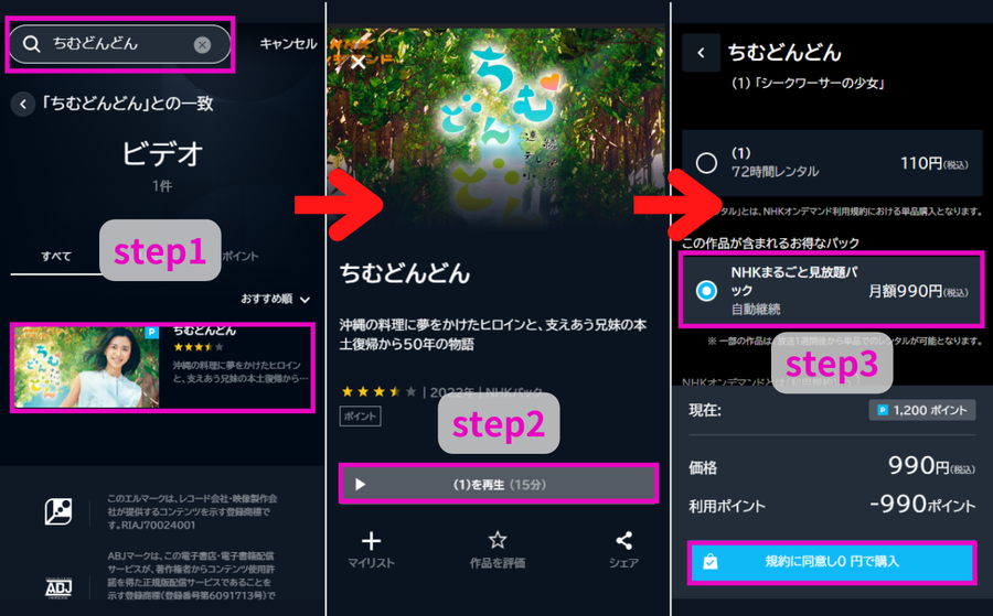 NHKまるごと見放題パックの買い方