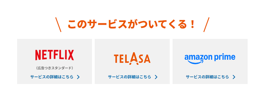 au・Netflixパックのイメージ画像