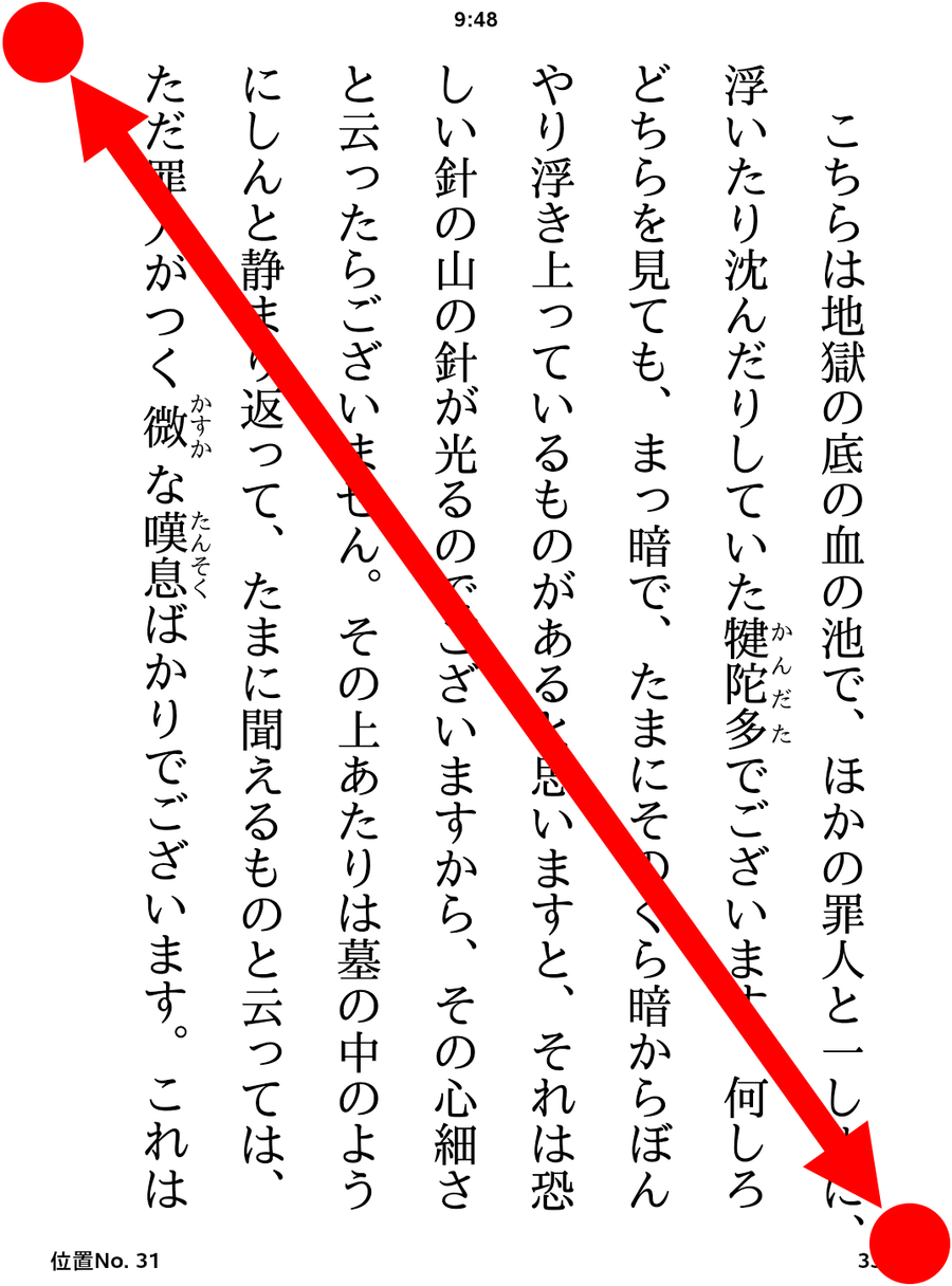 右下と左下にマークが入っている画像。