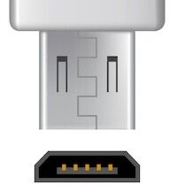 microUSBコネクタの画像
