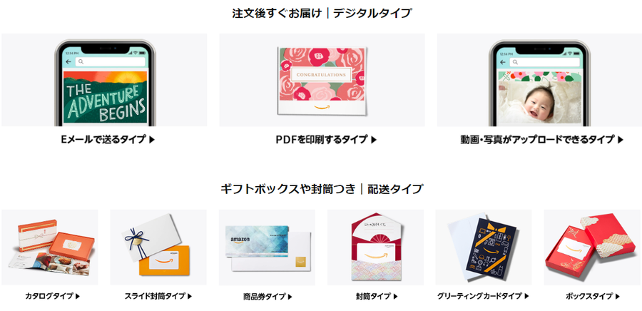 Amazonギフト券 ギフトカード