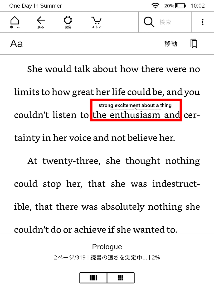 Word Wiseが表示されている画面