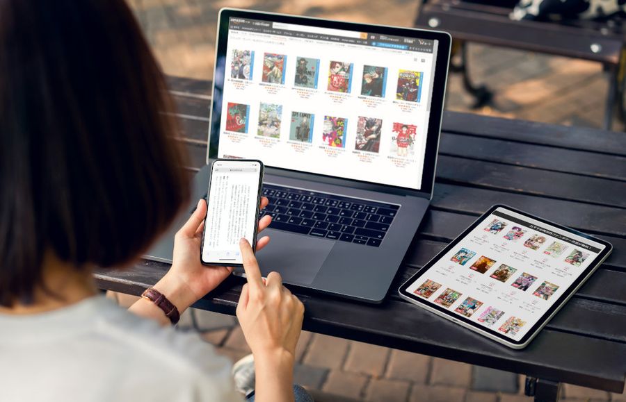 端末別の電子書籍イメージ画像